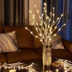 Bateria operado Birch Branch LED Light, luzes festivas brancas, festa de Natal, decoração do casamento, galho, ao ar livre, 1 pc - comprar online