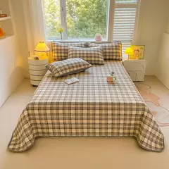 Novo 2 pessoas capa de cama meninas grade colcha capas de cama de casal venda quente algodão lavado 2025 verão colchas e cobertores cobertor - Wolf Magazine