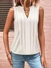 Blusas soltas, sem mangas, camisas grandes, tops femininos elegantes, monocromáticas, casuais, moda jovem, verão