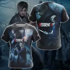 Camiseta Unisex, Estampa 3D, Manga Curta, O-Decote, Streetwear Hip Hop, Top Casual, Roupas, Resident Evil, Novo - comprar online