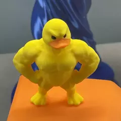 Estatueta de pato muscular ornamento acessório de mesa 3d impresso brinquedo de pato engraçado acessório de escritório presentes de aniversário - Wolf Magazine