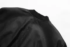 Jaqueta de couro PU feminina, casaco PU, mangas compridas, jaqueta solta, couro gradiente, gola redonda, zíper, locomotiva, curta, lavada - comprar online