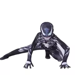 Vendas quentes halloween aranha mancosplay filme para festa terno do homem aranha crianças traje de veneno estilo 3d na internet