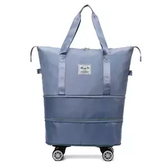 Multi-Function Wheel Travel Bag, Ultra-Light, separação portátil, seco e úmido, armazenamento de bagagem, grande capacidade, Fitness Bag - loja online