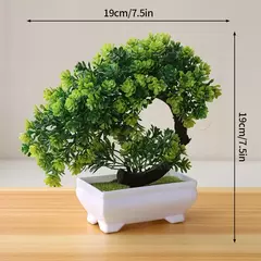 Árvore plástica artificial do bonsai para a decoração home, plantas envasadas, potenciômetro pequeno da simulação, arranjo da flor, ornamentos do jardim - comprar online