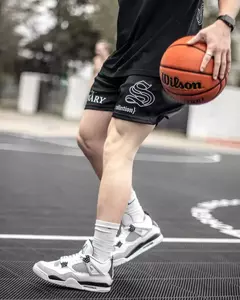 Calções Esportivos de Malha Respirável Masculina, Calções de Treino, Roupa Fitness, Secagem Rápida, Estilo Americano, Tendência da Moda - Wolf Magazine