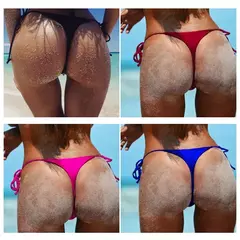 Mini micro sexy roupa de banho feminina biquíni brasil bunda meninas sexo feminino biquinis rendas shorts esportivos tanga brasileira calções de banho - loja online