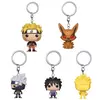 Naruto Figura Anime Chaveiros, Uzumaki, Kakashi, Sasuke, Kurama, Figuras Kawaii, Decoração Mochila de Carro, Brinquedos Pingente, Presentes Fãs, Novo