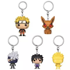 Naruto Figura Anime Chaveiros, Uzumaki, Kakashi, Sasuke, Kurama, Figuras Kawaii, Decoração Mochila de Carro, Brinquedos Pingente, Presentes Fãs, Novo