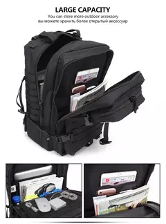 Mochila de viagem tática impermeável para homens, mochilas de grande capacidade, esportes ao ar livre, bolsas multifuncionais 50L, 35L, 25L na internet