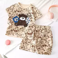 Disney Mickey Cartoon roupas infantis de impressão, pijamas infantis, pijama para bebê e menino, conjunto de roupas infantis, marca de moda na internet