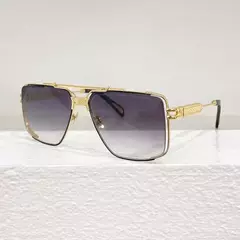 THE DAWN-Óculos De Sol De Luxo Masculino, Liga Marrom Dourada Preta, Design de Marca, Alta Qualidade, Moda Clássica, Pontes Duplas, UV400 - loja online