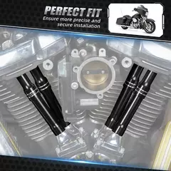 Imagem do Nicecnc conjunto de capas de haste de empurrador de motor de motocicleta para harley street glide flhx road king flhr 2017-2024 fat boy flfbs cvo tri glide