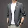 Blazer ultrafino e leve para homens, jaqueta casual, terno elástico respirável, sólido, anti-rugas, tamanho grande, primavera, outono