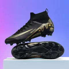 Sapatos de futebol profissional para homens, botas de futebol para meninos, tornozelo, antiderrapante, tênis TF, FG, calçados esportivos confortáveis, unissex, novos - Wolf Magazine