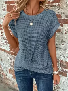 Blusas vintage de grandes dimensões para mulheres, monocromáticas, casuais e soltas, camisas elegantes para jovens, tops femininos, moda, verão, 2024 - loja online