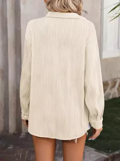 Blusas vintage grandes para mulheres, camisas soltas casuais para jovens, tops femininos monocromáticos, moda elegante, outono, 2024