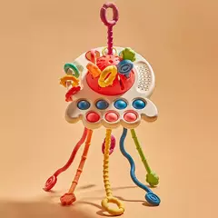 Imagem do Baby Montessori Desenvolvimento Sensorial Brinquedos Educativos, Puxar Cordas, Dedo Grasp Training, Early Learning Toy, Dentição BPA Free, 1-3 Anos