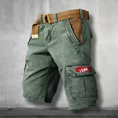 Calça masculina solta de algodão cargo, shorts casuais para esportes ao ar livre, confortável, tamanho grande, níquel, verão na internet