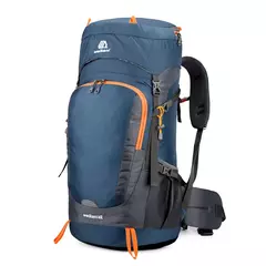 Mochila de caminhada resistente à água com capa de chuva, esporte ao ar livre, mochila de viagem para camping, escalada, montanhismo, 65L - Wolf Magazine