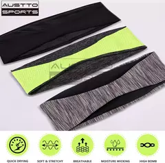 Imagem do Austto Sports Headband para homens e mulheres, Slim Workout Sweatband, Running System, Outdoor, Cooling
