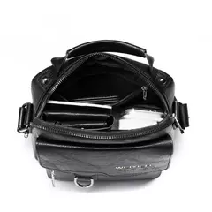 Bolsa de ombro de couro durável para homens, Crossbody Sling Bags, Travel Pack, alta qualidade, moda na internet