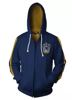 Harried Cosplay College Gryffindor Badge moletom, Camisola com capuz com zíper, Sonserina Hufflepuff Ravenclaw Top, Novo na internet