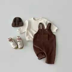Macacão de veludo para bebê recém-nascido, macacão casual para meninos, macacão de babá para meninas, roupas de outono e inverno, 2023