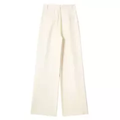 TRAF-Calça formal feminina, calça casual de perna larga, listrada, cinza, preta, cintura alta, terno largo, roupa de escritório - comprar online