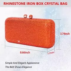 Rhinestone Clutch Bag para Mulheres, Evening Bag, Dinner Bag, Diamante, Pedra, Cristal, Festa de Casamento, Presente de Natal, Luxo mais recente - comprar online