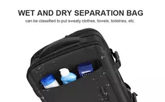 Mochilas expansíveis impermeáveis para homens Likros, grande capacidade, mochila de viagem de negócios, Weekend Laptop Bag, Carry on - loja online