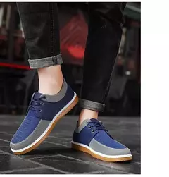 2025-sapatos casuais masculinos mocassins de trabalho vulcanizados malha leve homem sapatos esportivos sapatos de lona para homem/zapatos para hombres - Wolf Magazine