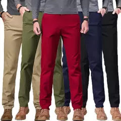 KUBRO-Calças de tecido fosco elástico para homens, calças formais, terno social, traje casual, primavera, outono, 2023 - Wolf Magazine