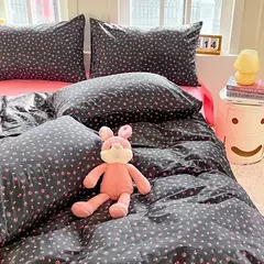 Imagem do Ins Floral Bedding Set with Duvet Cover, folha plana, fronhas, sem enchimento, Full Queen Size, Hotel, Home, Soft Bed Linens, Novo, Verão