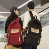 Mochila de pano Oxford de grande capacidade para meninos e meninas, mochila leve, bolsa de estudante retrô, europeia e americana, escola secundária