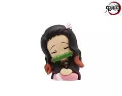 Aixlan 4 pçs conjunto q versão figura kamado tanjirou kamado nezuko pvc figura de ação amine presente aniversário estatueta colecionável - loja online