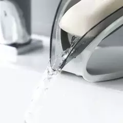 Transparente Portátil Folha Shaped Soap Box, Prateleira De Chuveiro, Dreno, Livre e Conveniente, Suprimentos Do Banheiro, Acessórios De Banho - Wolf Magazine