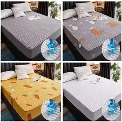 100% algodão cabido folha de cama com faixa elástica cor sólida anti-deslizamento ajustável colchão capa para cama única dupla rei rainha na internet