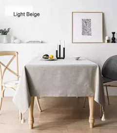 Toalha de mesa impermeável de algodão e linho, mesa retangular, anti-escaldante, high-end, pequeno, fresco - Wolf Magazine