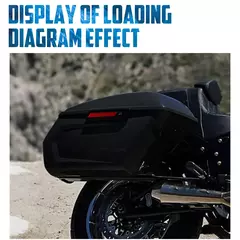 Imagem do Alforjes laterais da motocicleta tronco bagagem sacos duros para harley touring road king flhr street electra glide flht flhx flhtk 09-23