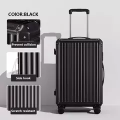 Mala de alumínio do curso do quadro, portador de bagagem, caixa do trole, cabine de transporte, 20 "24" 28";;VERDADEIRO;;"A09White suitcase,28 Inch