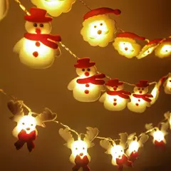 Imagem do Snowman LED Garland String Light, Feliz Natal Decorações para Casa, Xmas Tree Ornament, Presentes de Ano Novo, 2024