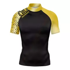 Rashguard dos homens novos Manga Curta Surf Camisas Protetor Solar Lycra Tecido Surf Camisola Proteção UV RightTrack Swimwear - loja online