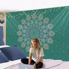 Mandala Tapeçaria para Decoração de Casa, Beach Yoga Mat, Colcha de Mesa, Pendurado, Boêmia, Indiano, Hippie, Quente, Novo, 210x148cm na internet