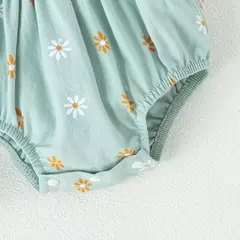 Macacão e cabeça de arco estampados em flores, confortável, fofo, multicolorido, bebê menina, moda verão, 0-2 anos de idade, 2 peças na internet
