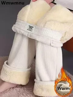 Calça lápis de lã feminina, roupa formal, roupa feminina fina, elástico longo básico, senhora preta do escritório, outono, inverno - loja online
