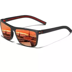 Óculos de sol quadrados polarizados para homens e mulheres, armação leve, óculos solares com proteção UV - comprar online