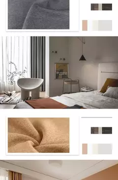 Completa Blackout Soundproof Janela Cortina, simples Sala de estar cortinas, Grande área, Estudo, Varanda Bay, Quarto Bay, cortinas espessadas - Wolf Magazine