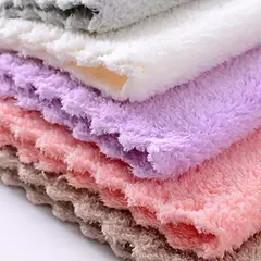 Toalha de rosto de veludo coral Absorvente de microfibra Toalha de mão quadrada de alta densidade Toalhetes de limpeza rápida Suprimentos de lenço limpo - comprar online