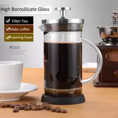 Cafeteira de vidro de aço inoxidável, French Press Coffee Potes, Hand Brewing Coffee Pot, Chá Brewing, Milk Pot para casa, 350-1000ml - loja online